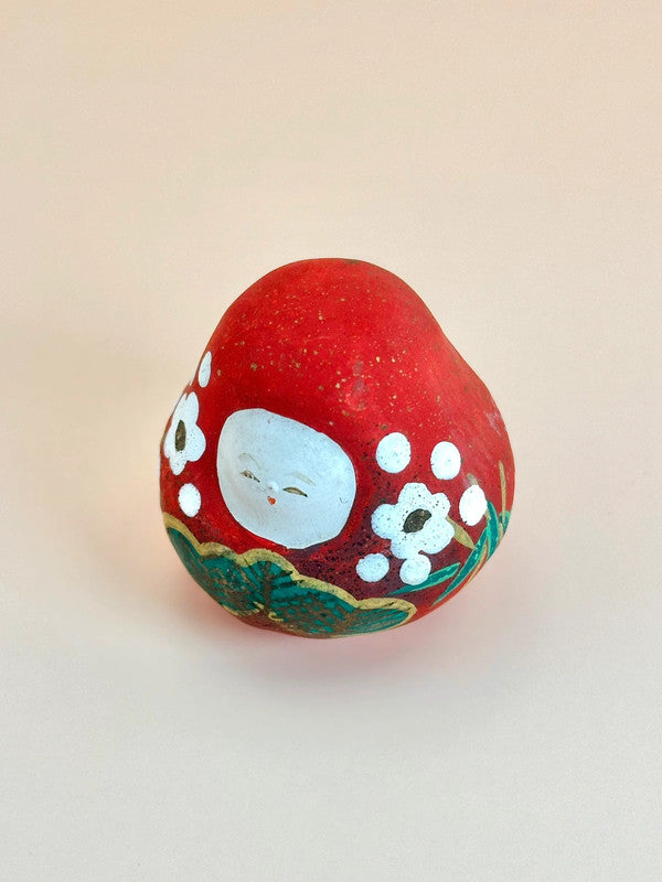 FT124 - Vintage Kaga Hachiman Okiagari Daruma doll