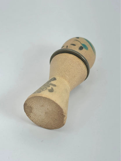 K05026 - RARE Miniature Kokeshi with 5 Yen Coin