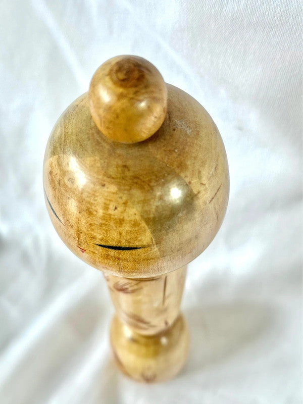 Vintage Japanese Sosaku Kokeshi doll by Kishi Sadao 岸貞男