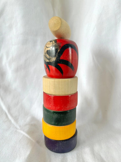 SFT01 - Vintage Japanese Daruma otoshi toy
