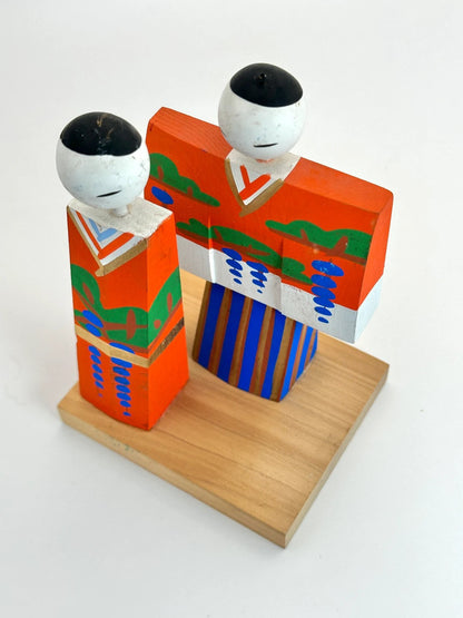 FT107 -  wooden Japanese hina doll 雛人形