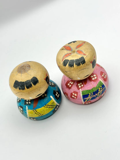 K05008 - Japanese Wooden Kokeshi Dolls