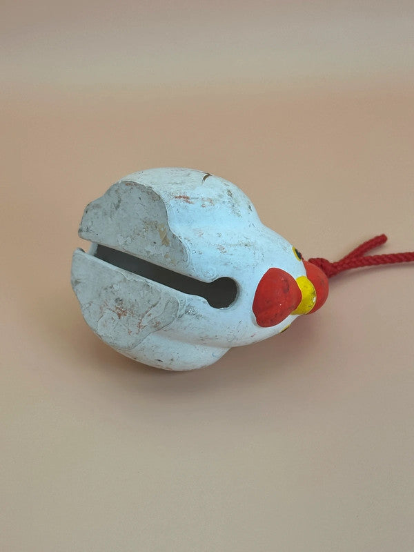 CB017 - Cloche décorative en argile Coq Dorei