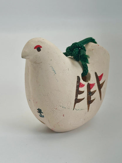 CB022 - Ornement cloche en argile Dorei pigeon hato 鳩