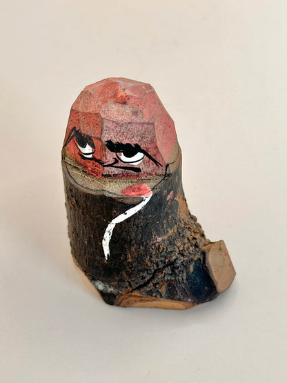 FT155 - Carving Folktoy Wooden Daruma