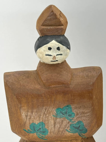 FT07 - Jouet folklorique japonais - paire de poupées en bois Hina