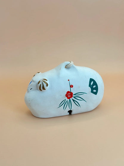 CB020 - Cloche décorative en argile Mouton Dorei