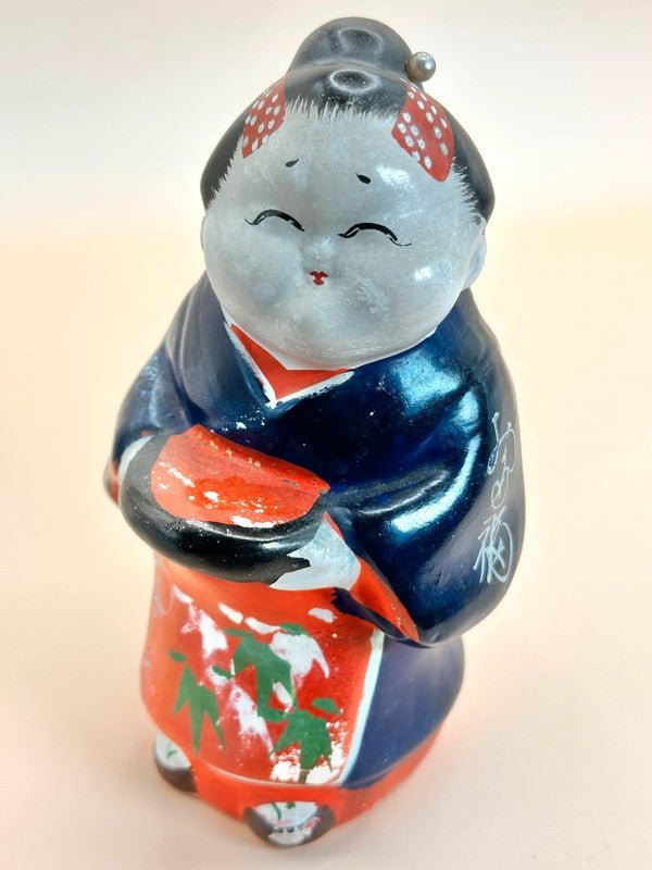 FT147 - Otafuku ceramic folk craft お多福