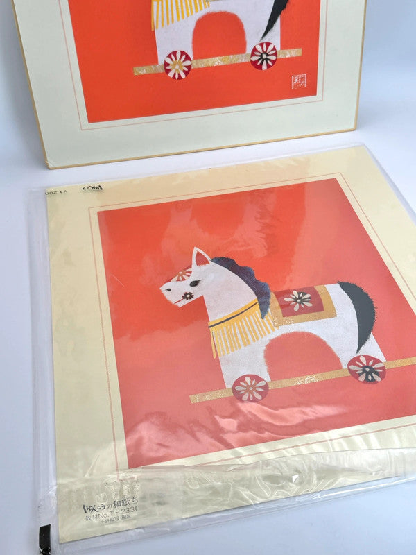SHP35 - Japanese card Chigiri-e shikishi card