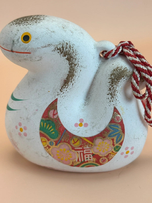 CB017 - Cloche décorative en argile Serpent Dorei