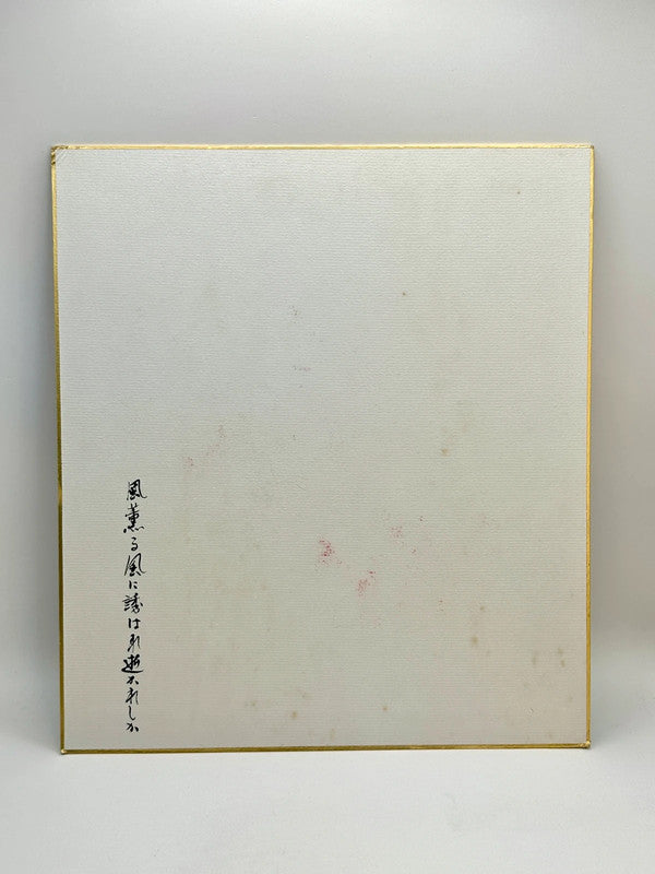 SHP76 - Orignal shikishi artwork card  Iris 菖蒲