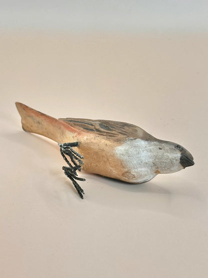 FT152 - Wooden sparrow folk craft