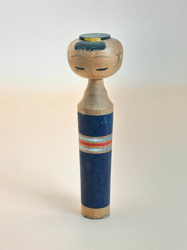 K10127 - Vintage sosaku kokeshi - Navy blue