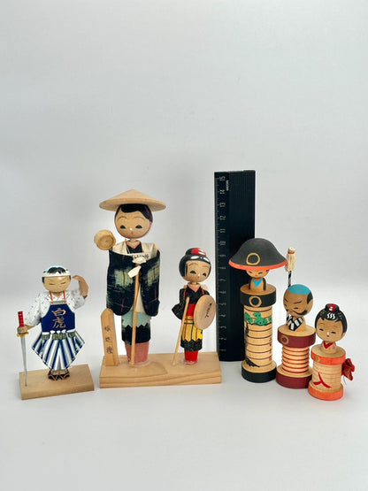 FT44 - Poupée kokeshi japonaise vintage Omiyage