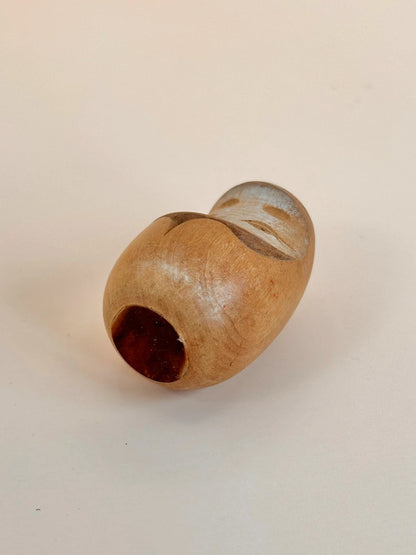 K05041 - Vintage wooden Daruma doll