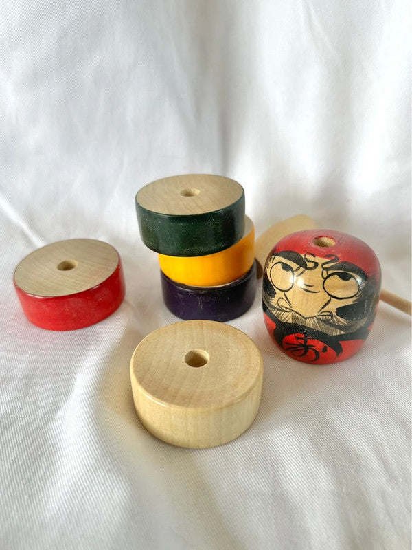 SFT01 - Vintage Japanese Daruma otoshi toy