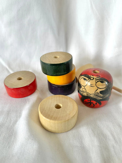 SFT01 - Vintage Japanese Daruma otoshi toy