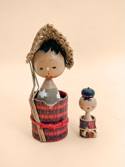 K20176 - Sosaku Kokeshi set from Tōhoku