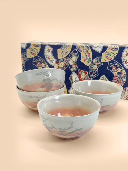 TB422 - Tea Cup Set of Hagi-yaki 萩焼