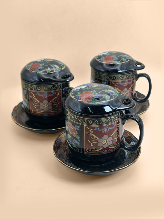 TB397 - Arita-yaki cup set with lid 有田焼