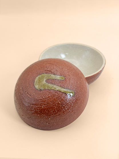 TB382 - Shigaraki-yaki Kogo Box 信楽焼