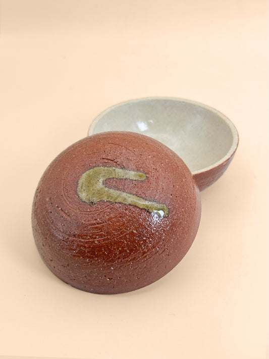 TB382 - Shigaraki-yaki Kogo Box 信楽焼