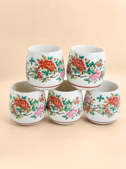 TB406 - Kutani-yaki Tea Cup Set 九谷焼