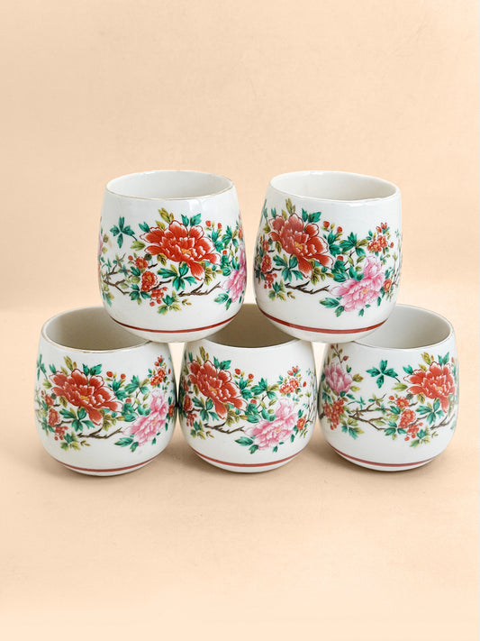 TB406 - Kutani-yaki Tea Cup Set 九谷焼