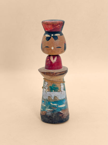 K15184 - Omiyage kokeshi from Nijūbashi 二重橋