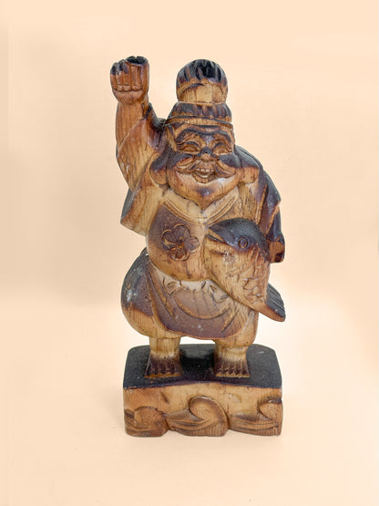 FT608 - Wooden Carving Ebisu 恵比寿