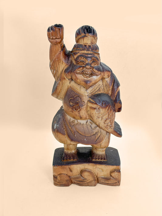 FT608 - Wooden Carving Ebisu 恵比寿