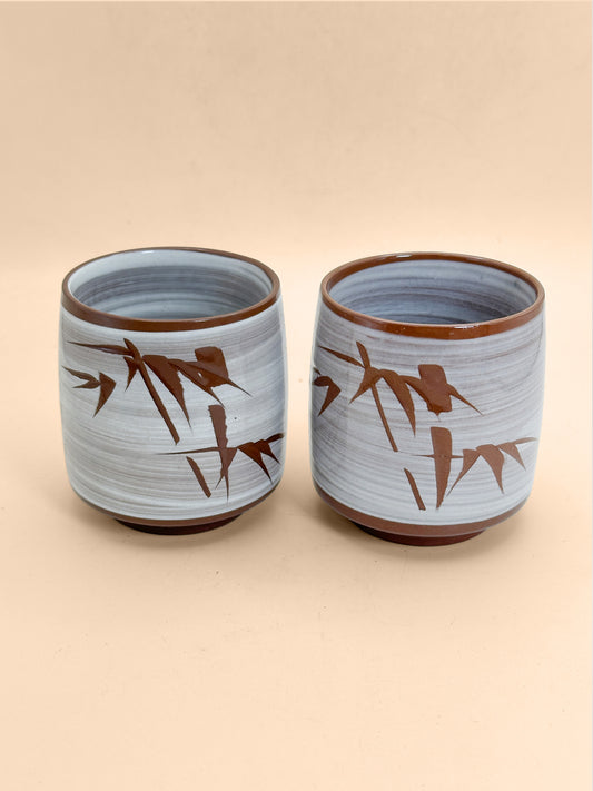 TB362 - Hakeme yunomi tea cups set 刷毛目