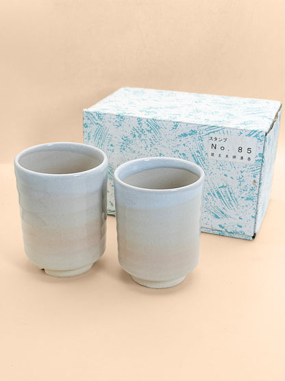 TB359 - Hagi-yaki yunomi tea cup set 萩焼