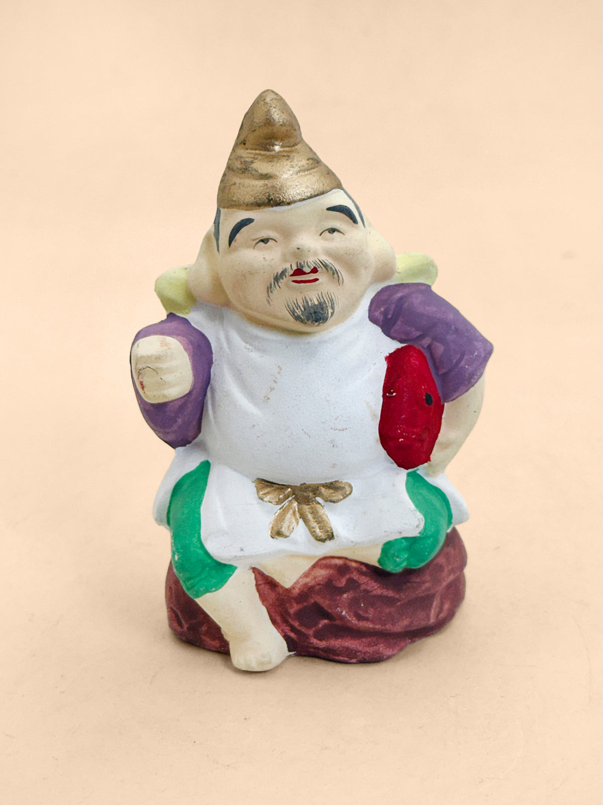 FT638 - Japanese Clay Folk Doll Ebisu 恵比寿