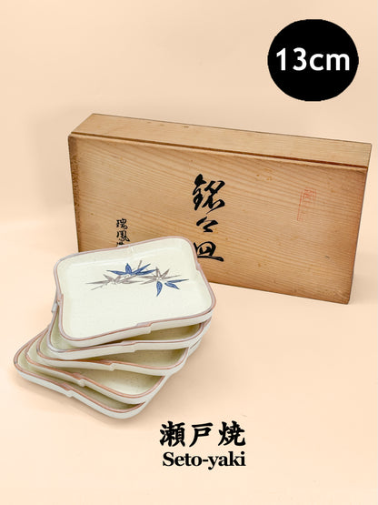 TB366 - Zuihō Seto-yaki Plate set 瀬戸焼