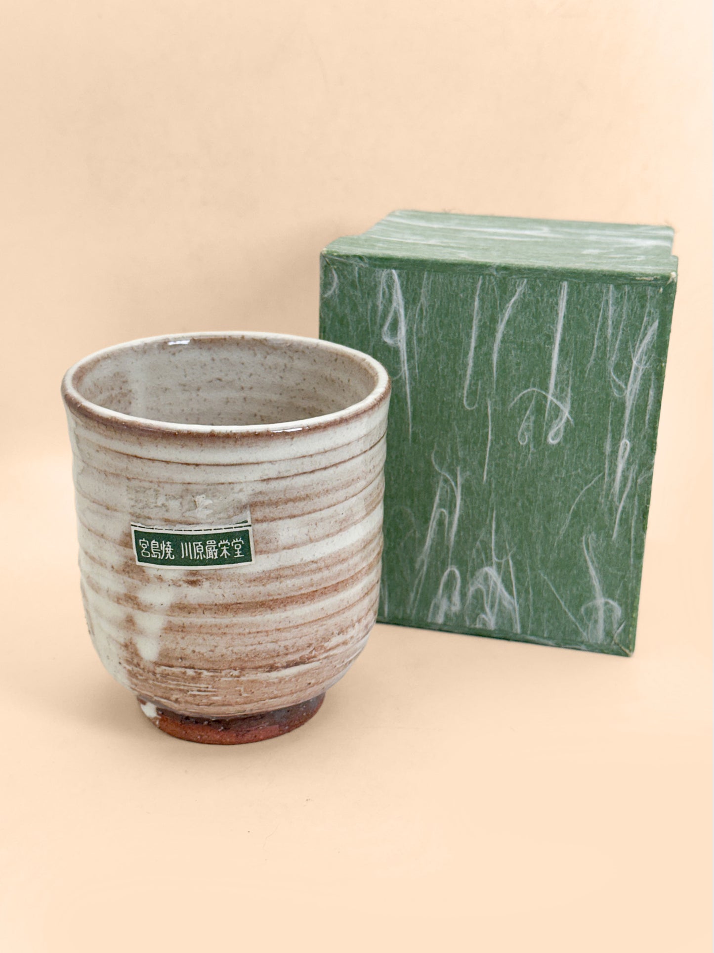 TB385 - Yunomi Tea cup Miyajima-yaki 宮島焼
