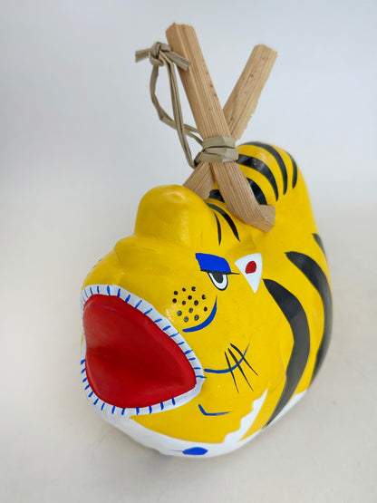 CB259 - Clochette en argile Dorei du Tigre Nogomi Ningyō