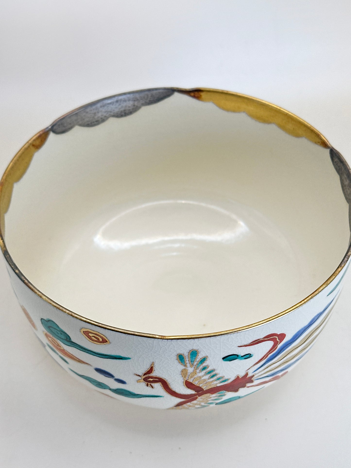TB164 - Kyoto-ware large bowl 京焼 平安青嵐