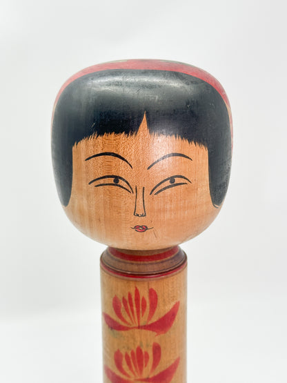 K35023 - Traditional Hijiori Kokeshi by Juunosuke Sato 佐藤重之助