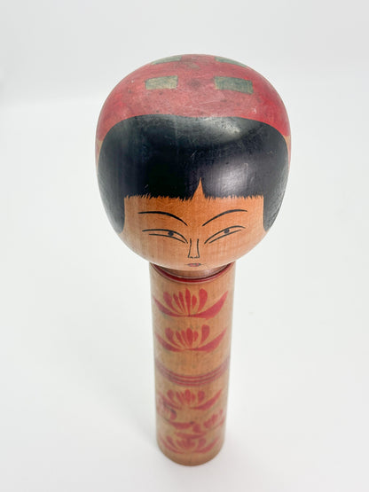 K35023 - Traditional Hijiori Kokeshi by Juunosuke Sato 佐藤重之助