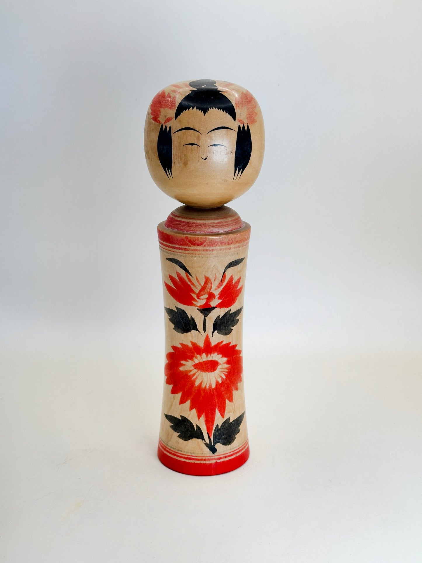 K20121 - Traditional Naruko Kokeshi by Setsuko Hayasaka 早坂せつ子