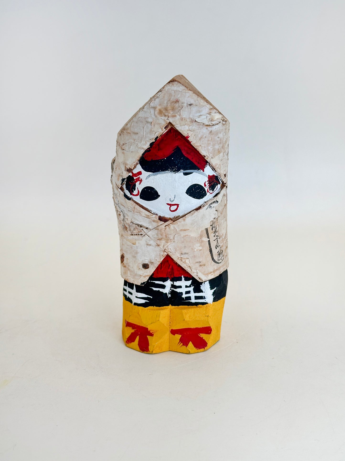 K10177 - Vintage Yukinko Kokeshi itto-bori 一刀彫