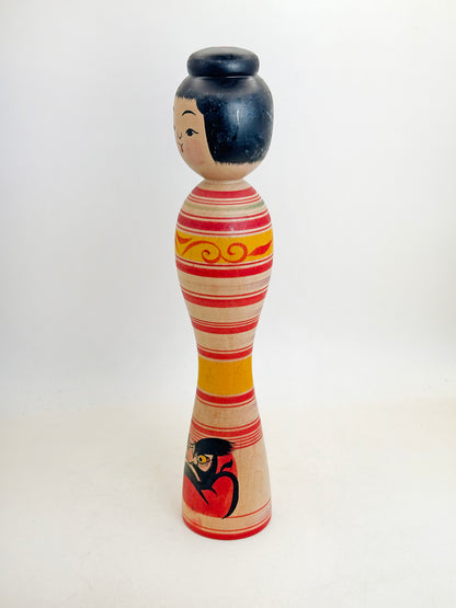 K25170 - Kokeshi de Tsugaru traditionnelle par Yoshiki Sato 佐藤佳樹