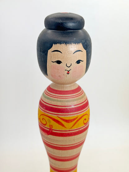 K25170 - Kokeshi de Tsugaru traditionnelle par Yoshiki Sato 佐藤佳樹