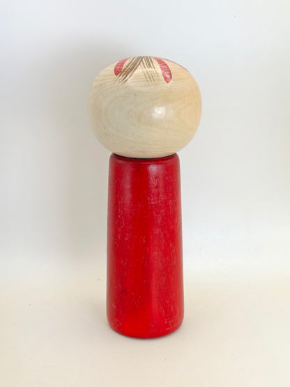 K18135 - Sosaku Kokeshi Plum Child by Hakuho 白峰