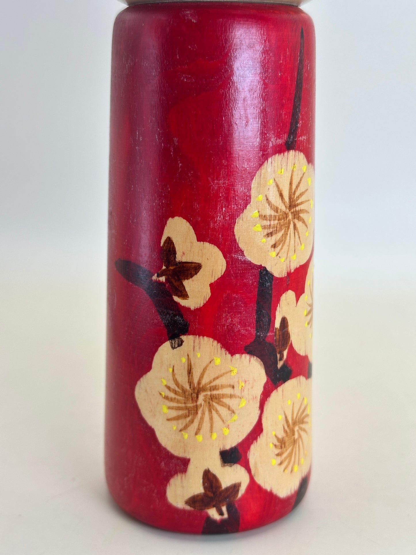 K18135 - Sosaku Kokeshi Plum Child by Hakuho 白峰