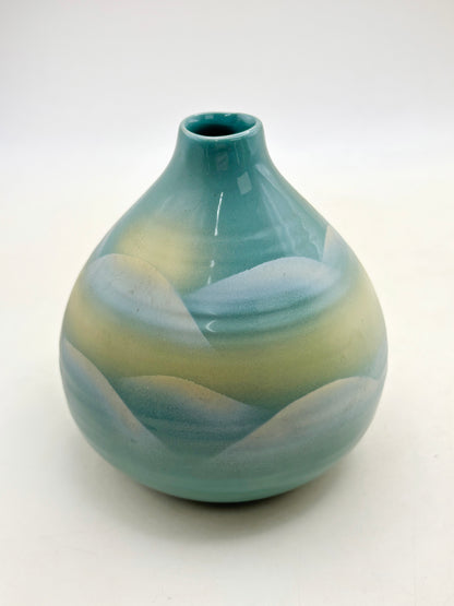 TB284 - Vintage Kutani-yaki Flower Vase 九谷焼