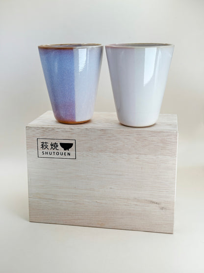 TB169 - Hagi-yaki Tea cup set by Shutōen 萩焼