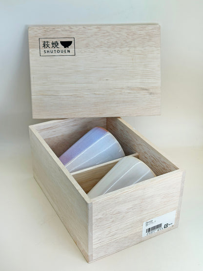 TB169 - Hagi-yaki Tea cup set by Shutōen 萩焼