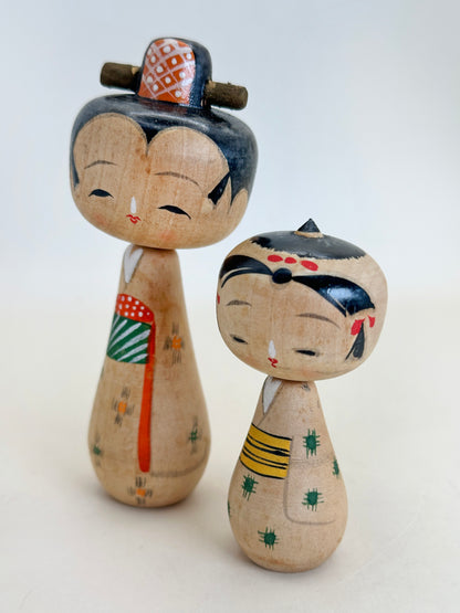 K10178 - Sōsaku Kokeshi set by Sasayama Masue 笹山益惠